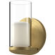 Birch Wall Sconce Wall Light in Brushed Gold