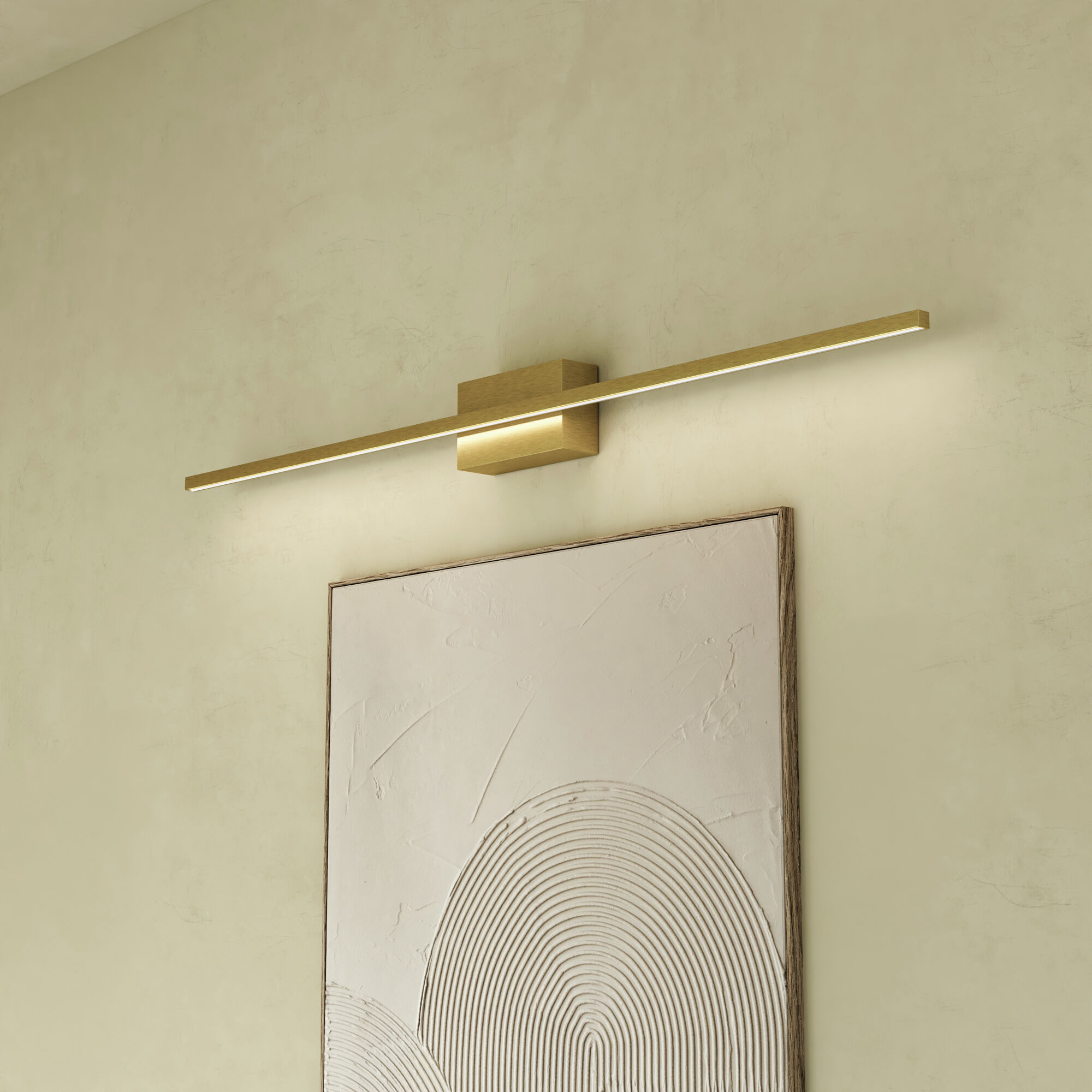 Vega Minor Bath Vanity Light Wall Light in Brushed Gold