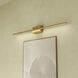 Vega Minor Bath Vanity Light Wall Light in Brushed Gold