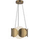 Ciel 1 Light 10.13 inch Brushed Gold Chandelier Ceiling Light