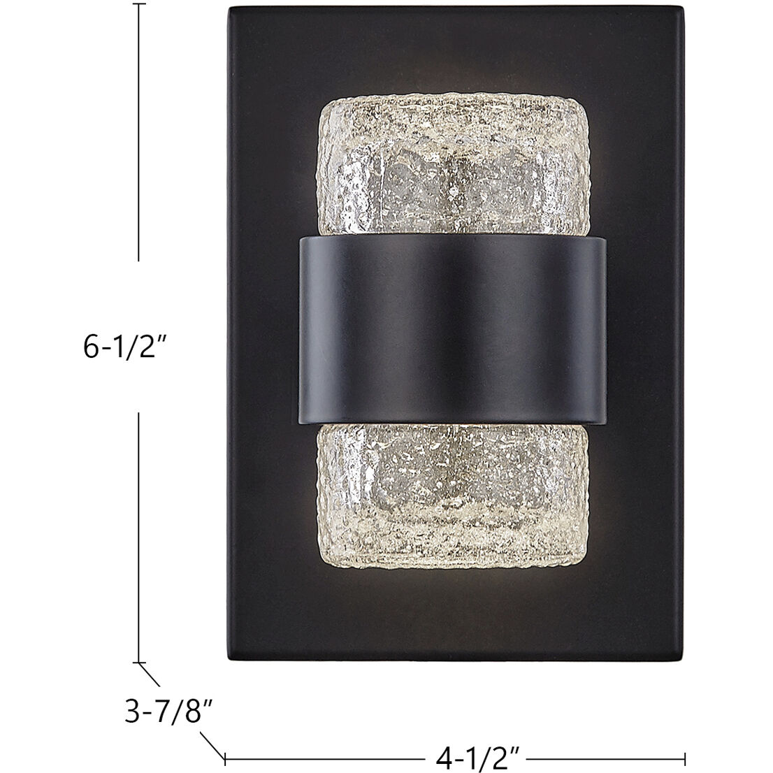 Copenhagen LED 4.5 inch Black Exterior Wall Sconce