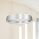 Halo LED 24.38 inch Brushed Silver Pendant Ceiling Light