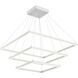 Piazza LED 31.5 inch White Chandelier Ceiling Light