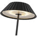 Pela 14.13 inch 3 watt Black Table Lamp Portable Light