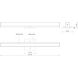Jane-Slim LED 36.13 inch Chrome Bath Vanity Light Wall Light
