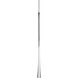 Taper LED 1.25 inch Chrome Pendant Ceiling Light