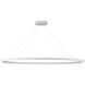 Ovale Linear Pendant Ceiling Light in White