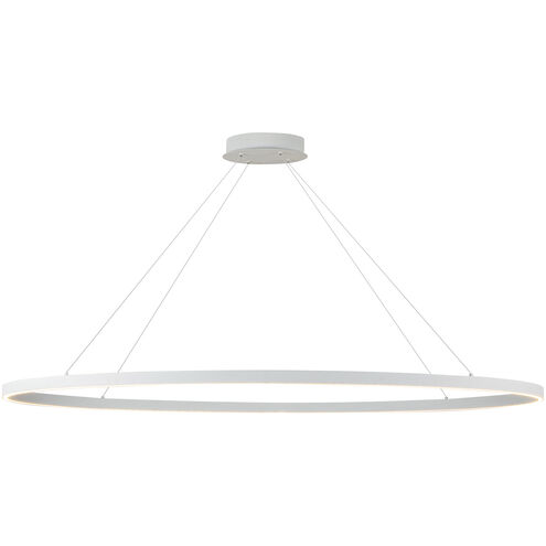 Ovale Linear Pendant Ceiling Light in White