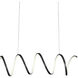 Synergy LED 41.75 inch Black Linear Pendant Ceiling Light