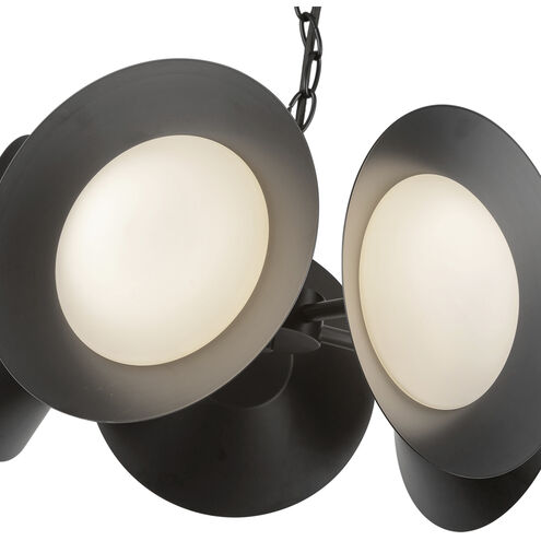 Cleo LED 16 inch Black Chandelier Ceiling Light