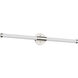 Akari LED 35.04 inch Brushed Nickel Bath Vanity Light Wall Light