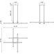 Blade LED 34.13 inch Black Chandelier Ceiling Light