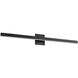 Vega LED 37 inch Black Vanity Light Wall Light in 3000K
