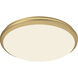 Malta LED 12 inch Brushed Gold Flush Mount Ceiling Light