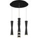 Robson LED 13.75 inch Black Multi Pendant Ceiling Light
