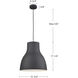 Cradle Pendant Ceiling Light in Black