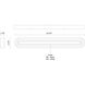 Arco LED 32.38 inch White Bath Vanity Light Wall Light