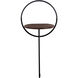 Maya 37.13 inch 14 watt Black and Walnut Floor Lamp Portable Light