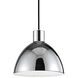Chroma LED 6.38 inch Chrome Pendant Ceiling Light