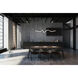 Cursive LED 54 inch Black Linear Pendant Ceiling Light