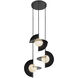 Scorpio LED 27.25 inch Glossy Black Chandelier Ceiling Light