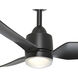 Hugo 42.38 inch Matte Black Ceiling Fan