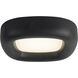 Folio 14.5 inch Brown Vegan Leather Flush Mount Ceiling Light
