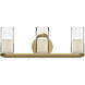 Birch Vanity Light Wall Light in Brushed Gold