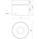 Solo Flush Mount Ceiling Light in White