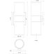 Lund LED 12 inch Gray Exterior Wall Sconce