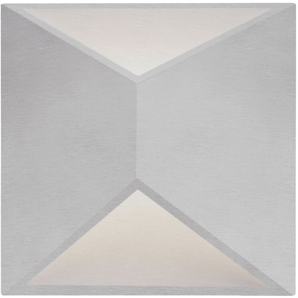 Indio LED 7 inch Brushed Nickel Exterior Wall Sconce