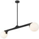 Briar 2 Light 46.88 inch Black Linear Pendant Ceiling Light