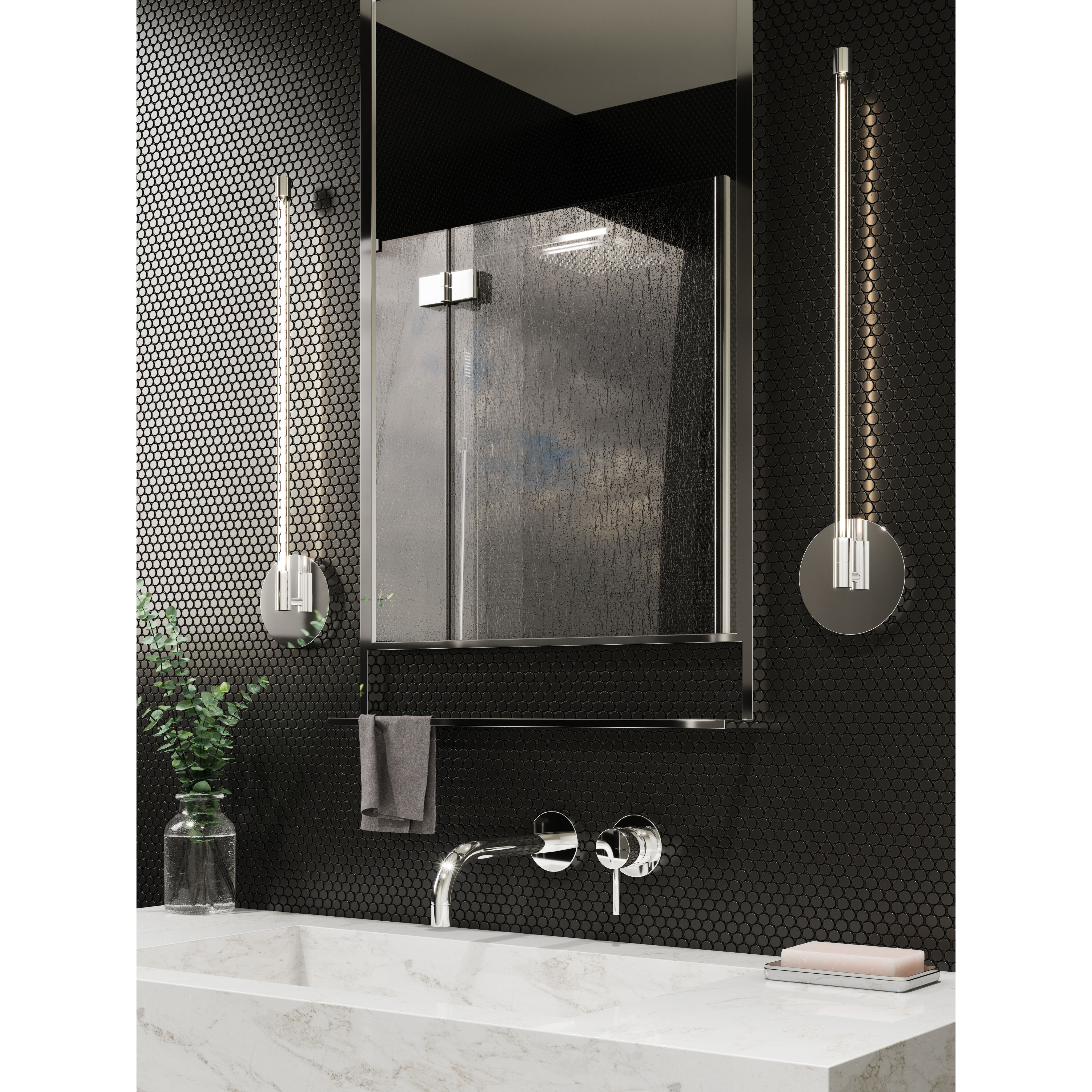 Motif Wall Sconce Wall Light in Chrome