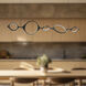 Serif LED 55.63 inch Black Linear Pendant Ceiling Light