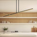 Shift LED 59.88 inch Black Linear Pendant Ceiling Light