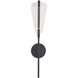 Mulberry LED 5.38 inch Black and Light Guide Wall Sconce Wall Light