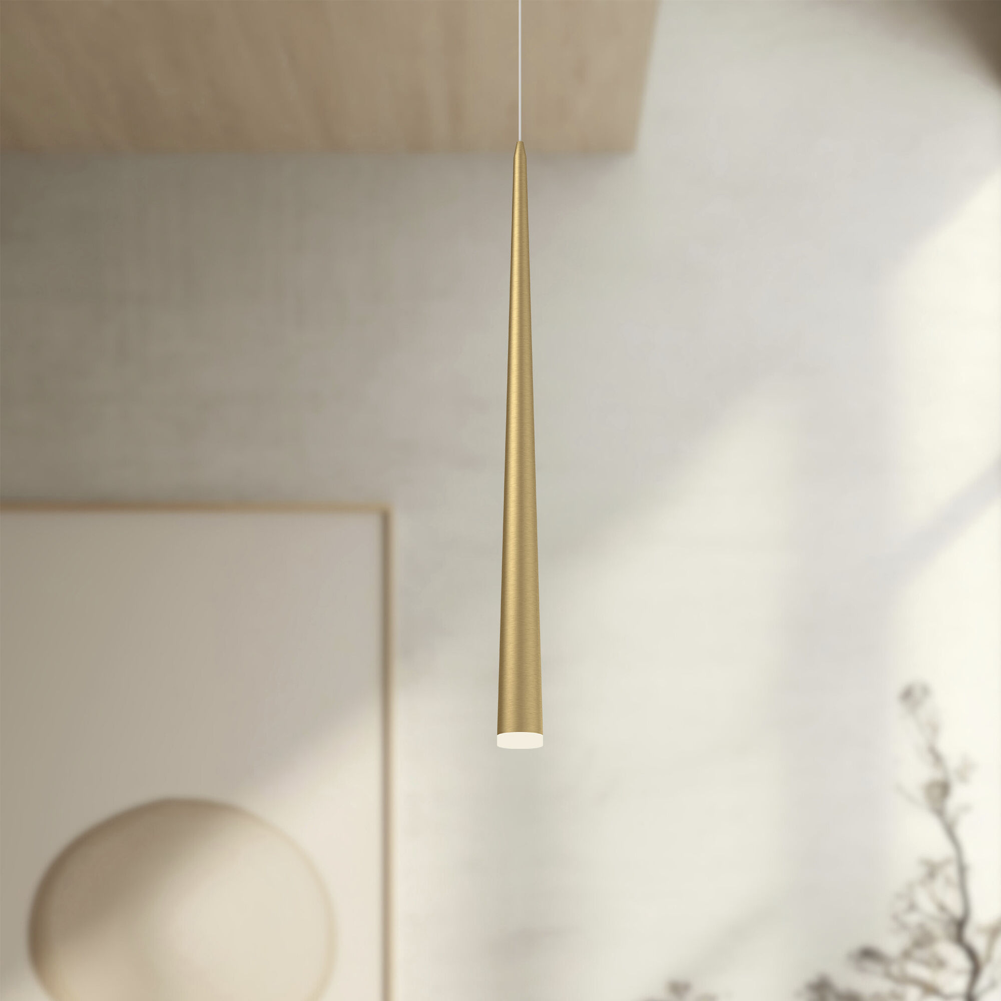Mina Pendant Ceiling Light in Brushed Gold