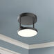Novel LED 5.25 inch Black Semi-Flush Mount Ceiling Light