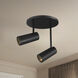 Downey LED 4.38 inch Black Semi-Flush Mount Ceiling Light