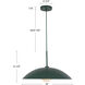 Regent Pendant Ceiling Light in Cerulean