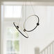 Isho LED 24.88 inch Black Chandelier Ceiling Light