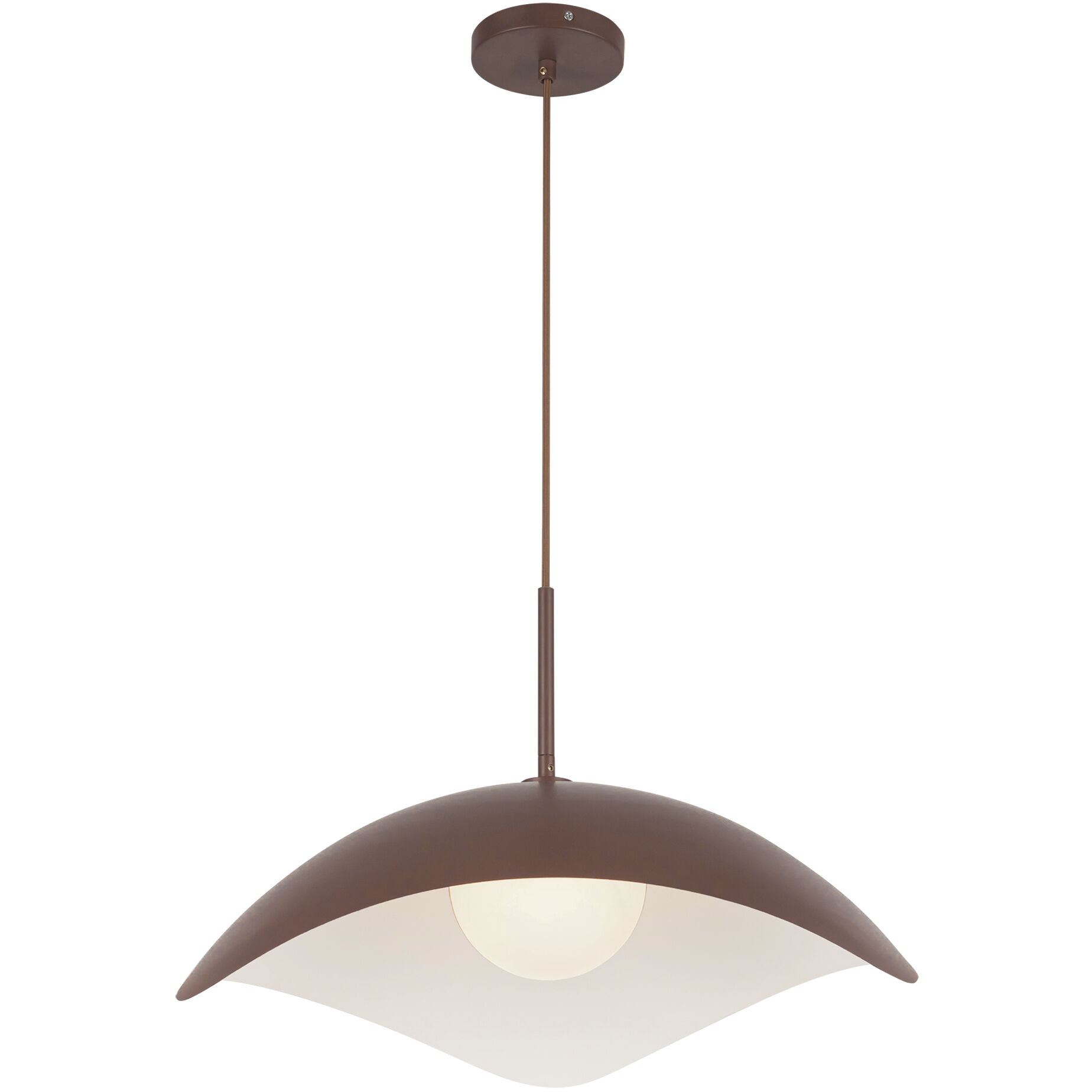 Kirby Pendant Ceiling Light in Burgundy