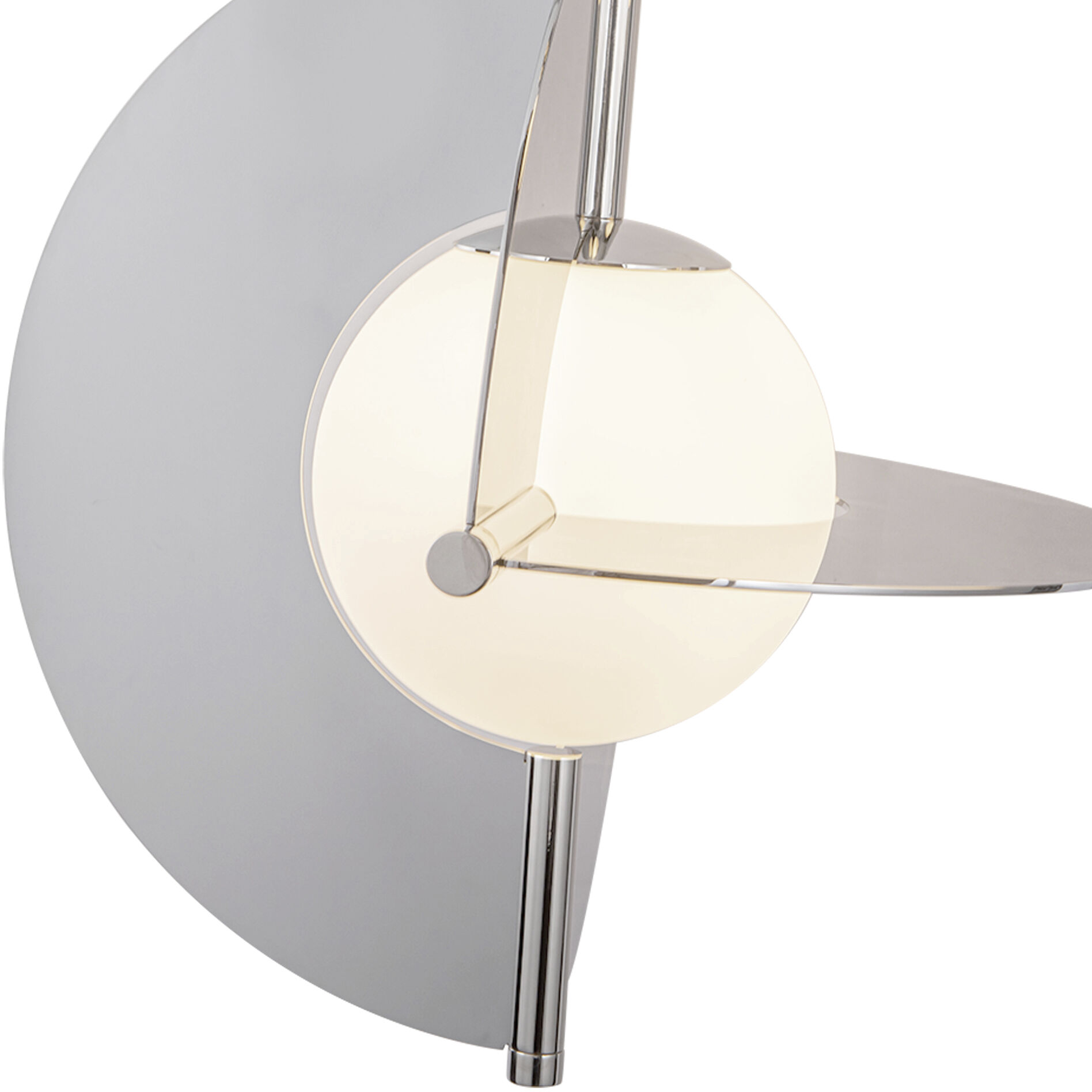 Scorpio LED 27.25 inch Polished Nickel/Opal Glass Chandelier Ceiling Light