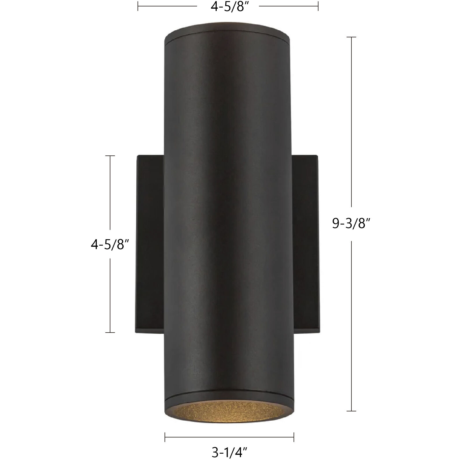 Lorna Wall Sconce Up/Down Light Wall Light in Black