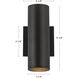 Lorna Wall Sconce Up/Down Light Wall Light in Black