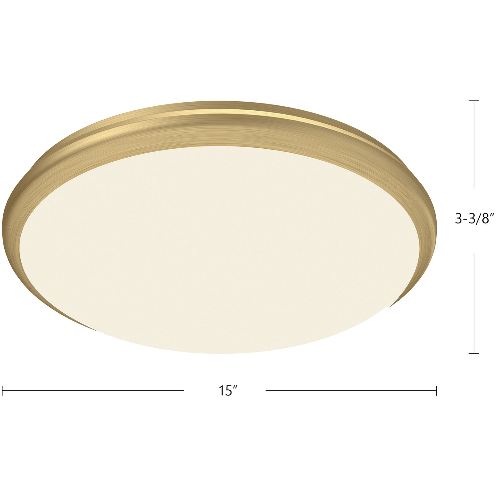 Malta LED 15 inch Chrome Flush Mount Ceiling Light