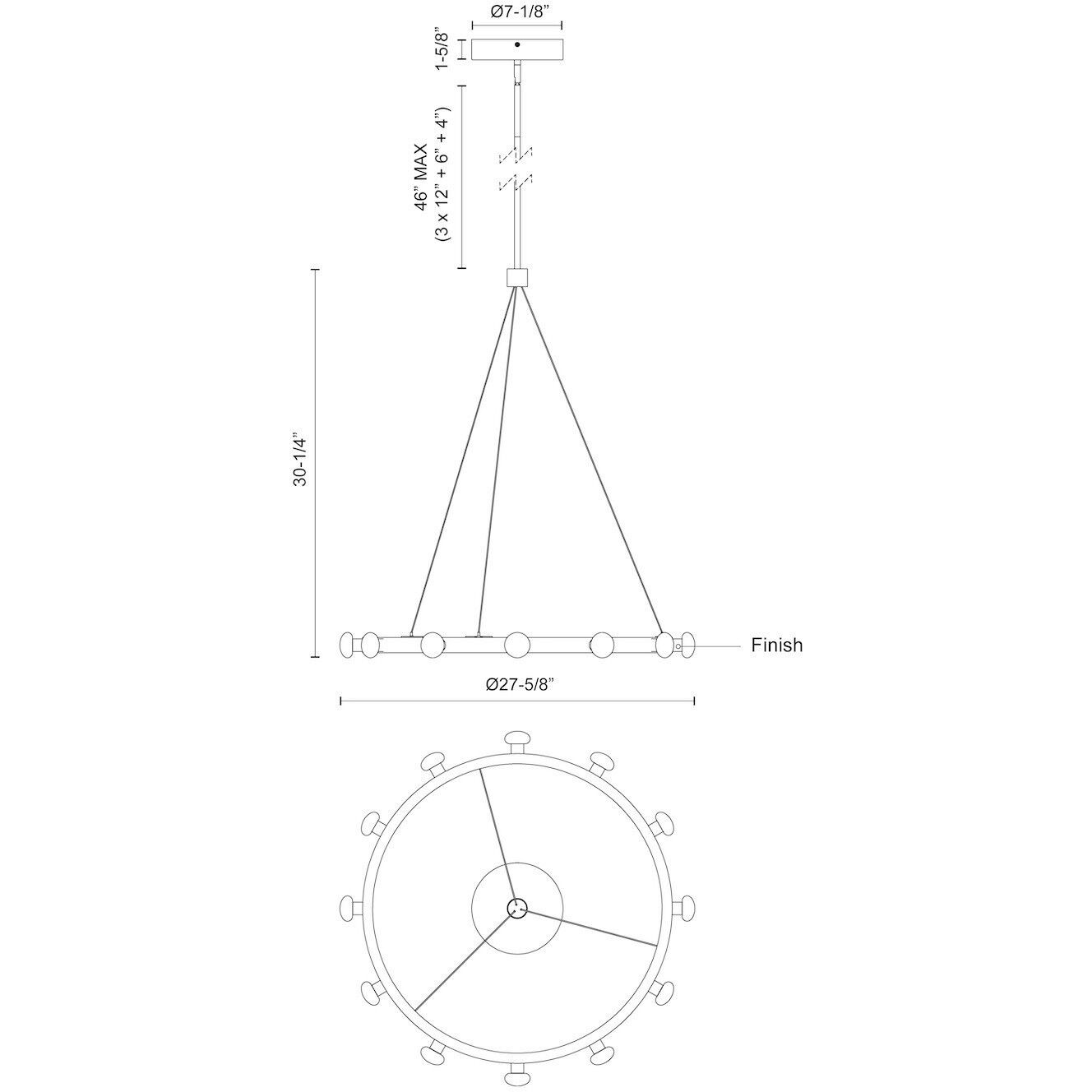 Rezz Pendant Ceiling Light in Black, Opal Glass