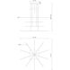 Vega Minor LED 47.25 inch Brushed Gold Multi-Pendant Ceiling Light