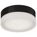Bedford LED 5.88 inch Black Flush Mount Ceiling Light, Round