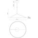 Roda LED 31.5 inch White Pendant Ceiling Light